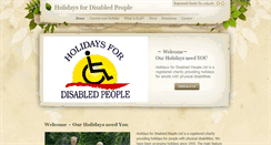 Desktop Screenshot of holidaysfordisabled.com